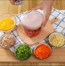 Load image into Gallery viewer, Multifunctional hand-held vegetable cutter, household meat grinder, pepper chopping machine, dumpling stuffing mincer, garlic masher
