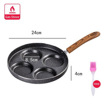 Load image into Gallery viewer, Four-hole Omelet PanBreakfast Grill Pan Cooking Pot
