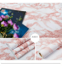 Load image into Gallery viewer, Thickened marble wallpaper self-adhesive wallpaper waterproof
