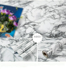 Load image into Gallery viewer, Thickened marble wallpaper self-adhesive wallpaper waterproof
